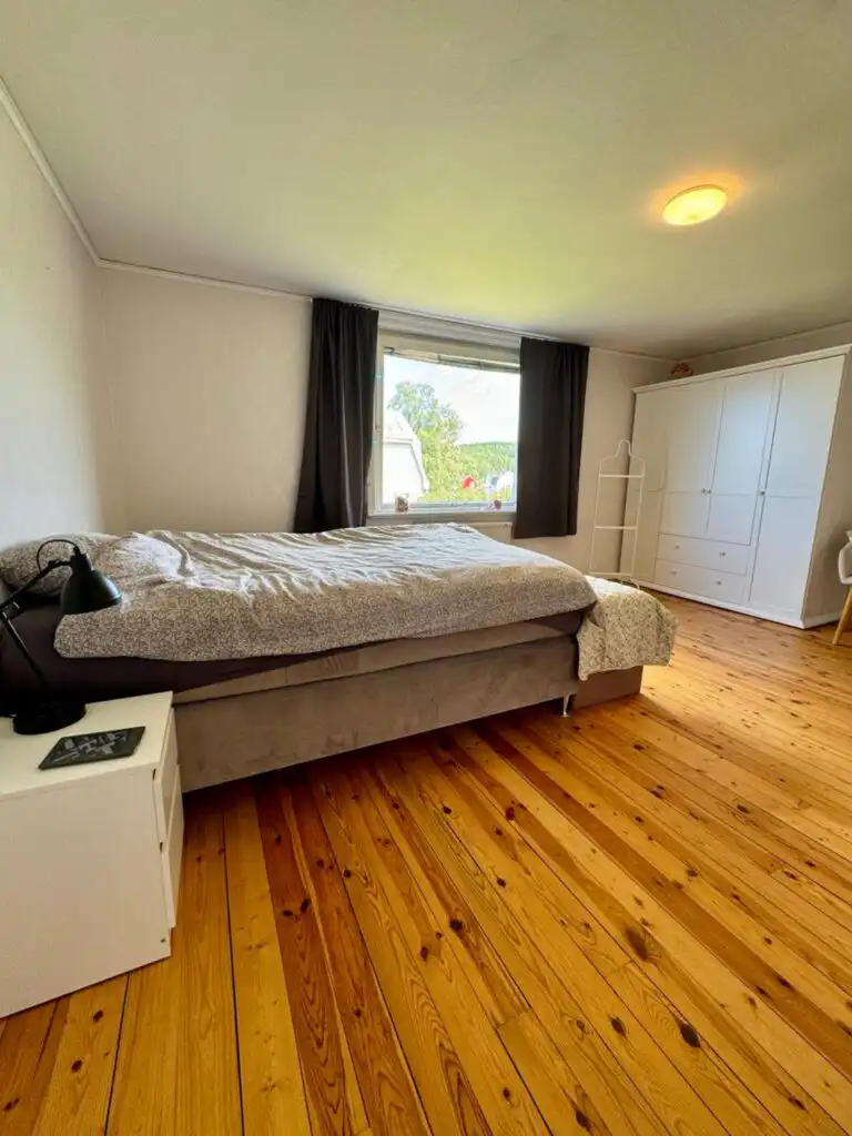 Schlafzimmer im Ferienhaus Emil hemma in Järnforsen