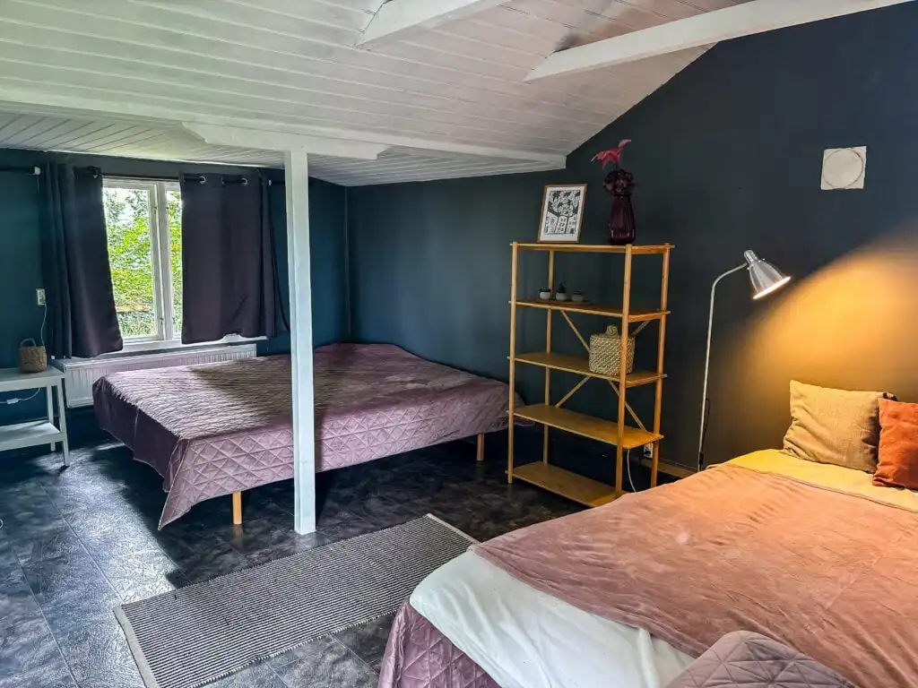 Großes Schlafzimmer im Ferienhaus Istaby bei Sölvesborg