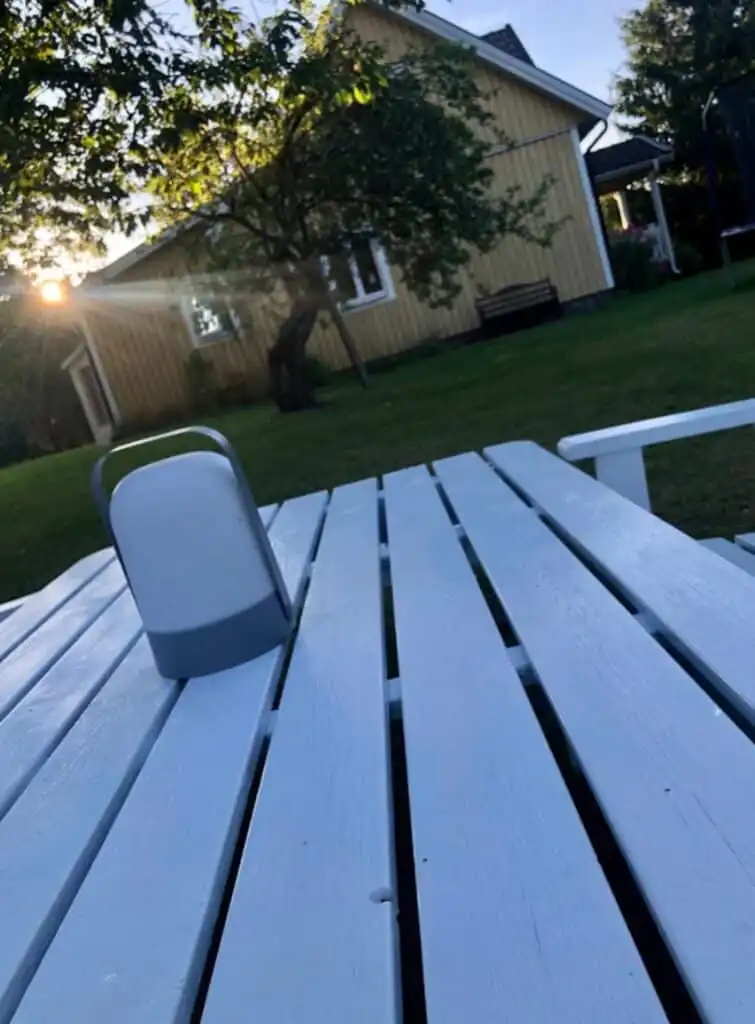 Terrasse am Ferienhaus Villa Obstgarten in Mörlunda Småland