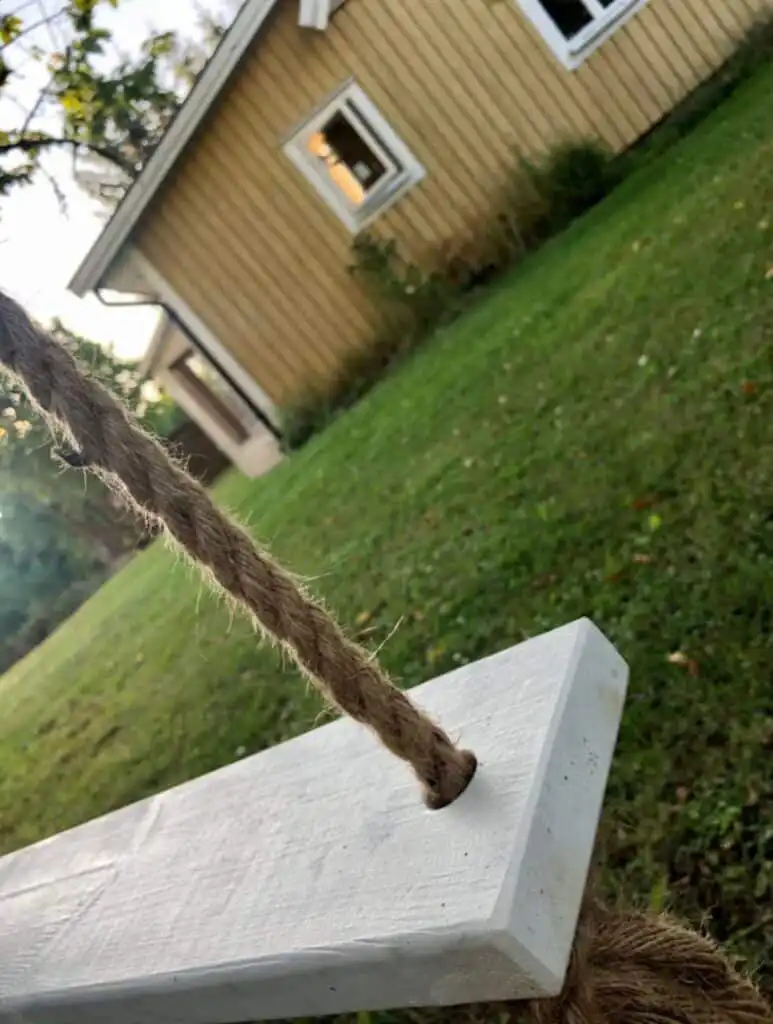 Gartenblick am Ferienhaus Villa Obstgarten in Mörlunda Småland
