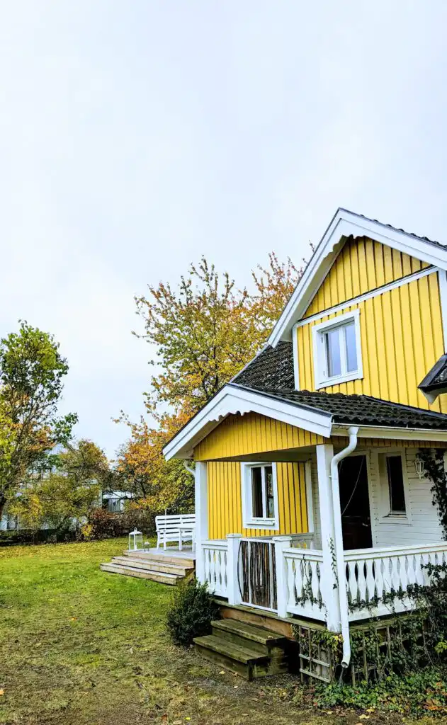 Eingang zum Ferienhaus Villa Obstgarten in Mörlunda Småland