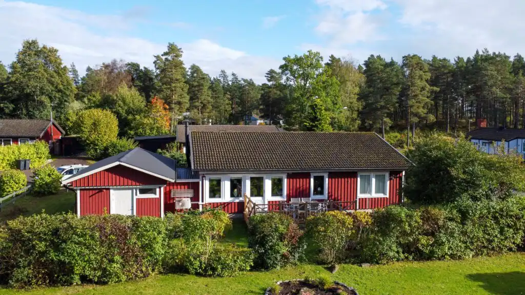 Außenansicht des Ferienhauses Hus Thovid in Fagerhult in Småland