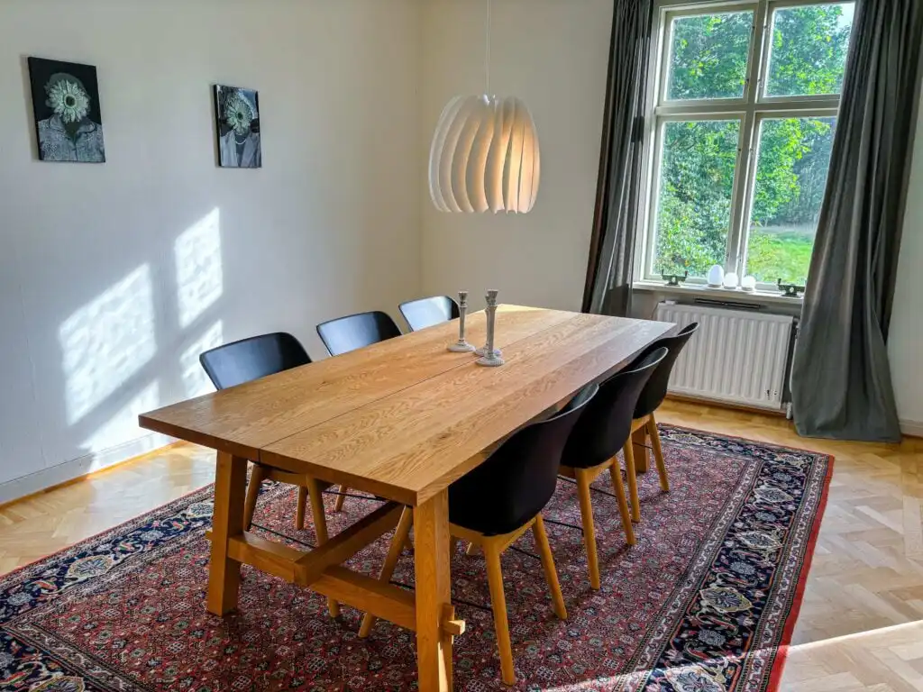 Wohnzimmer im Seegut Hovmantorp direkt am See in Hovmantorp