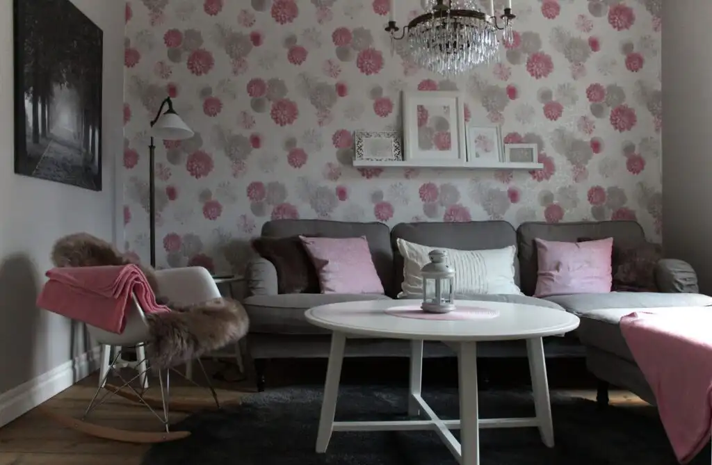 Wohnbereich mit Sitzecke im Ferienhaus Villa Lilla in Viserum Småland