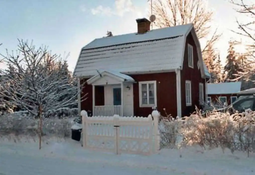 Villa Lilla Ferienhaus in Viserum Småland im Winter