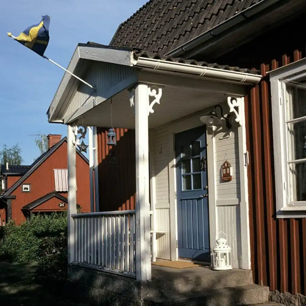 Eingang zum Ferienhaus Villa Lilla in Viserum Småland