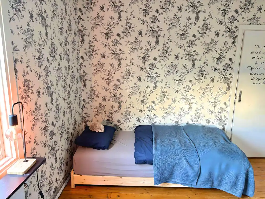 Schlafzimmer im Hus Mio in Hultsfred, Småland