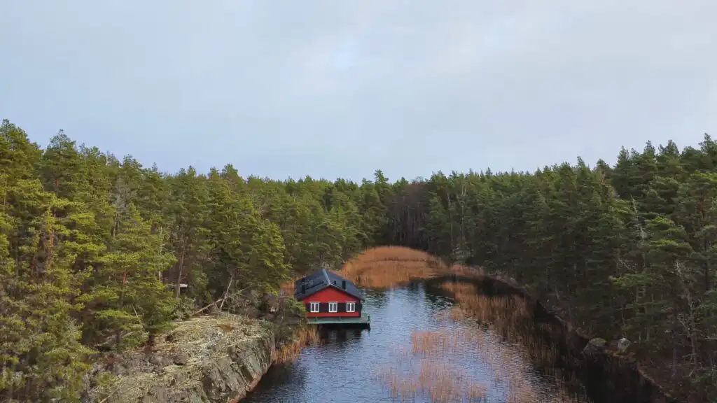 Schärenlandschaft bei Figeholm nahe dem Ferienhaus Hus Upplånngö