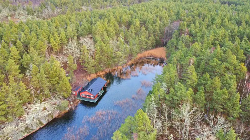 Schärenlandschaft bei Figeholm nahe dem Ferienhaus Hus Upplångö an der Ostsee