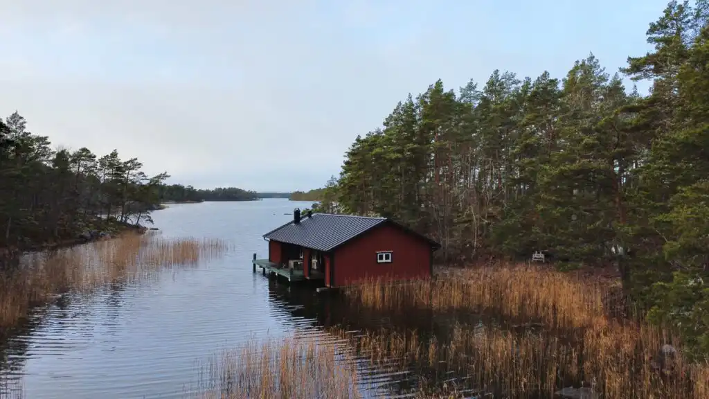 Ferienhaus Hus Upplånngö in einzigartiger Lage an der Ostsee
