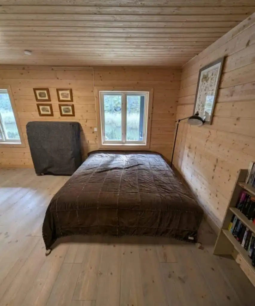 Schlafzimmer im Ferienhaus Hus Upplånngö in den Schären