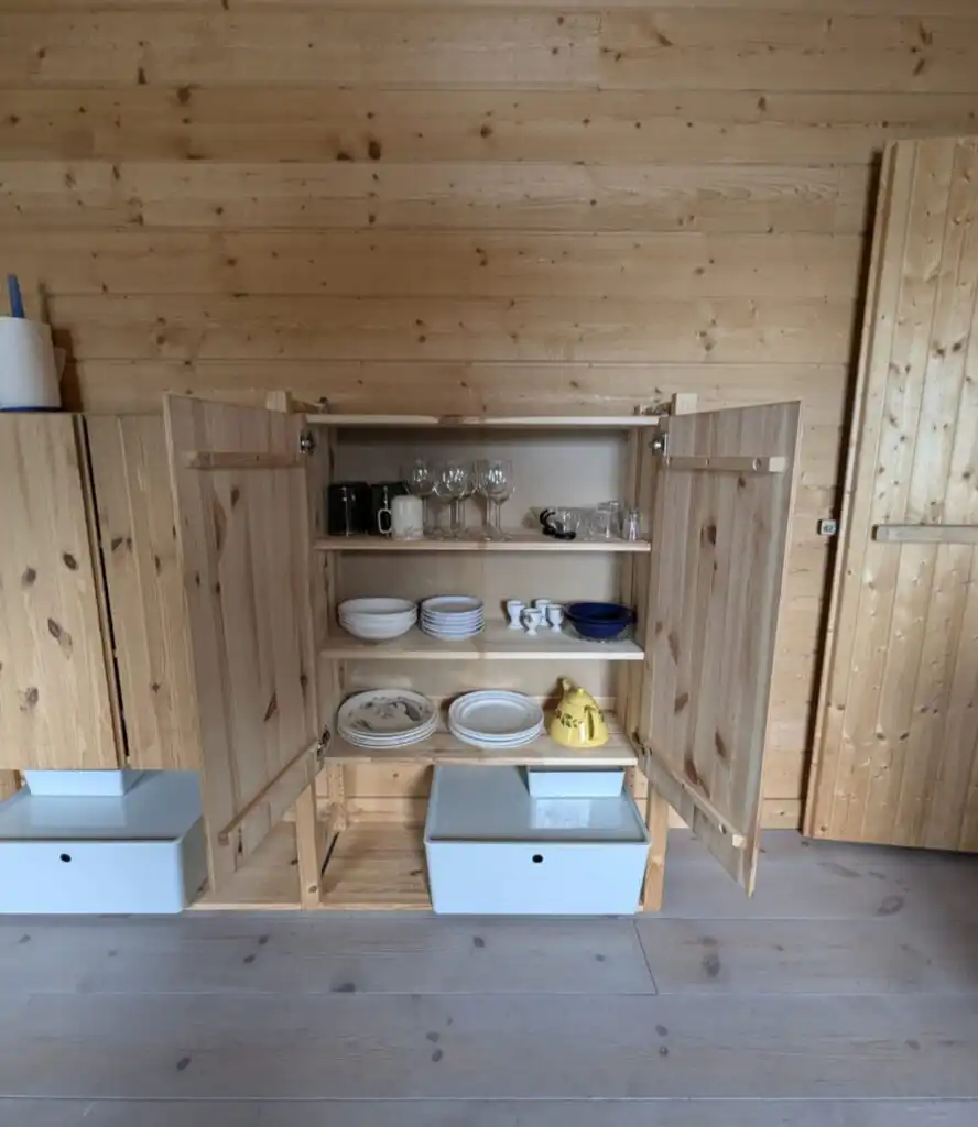 Schlafzimmer im Ferienhaus Hus Upplånngö in den schwedischen Schären bei Figeholm