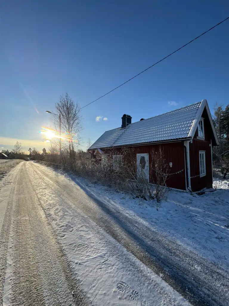 Winterlandschaft bei Berga in Småland – Umgebung des Ferienhauses Hus Anna