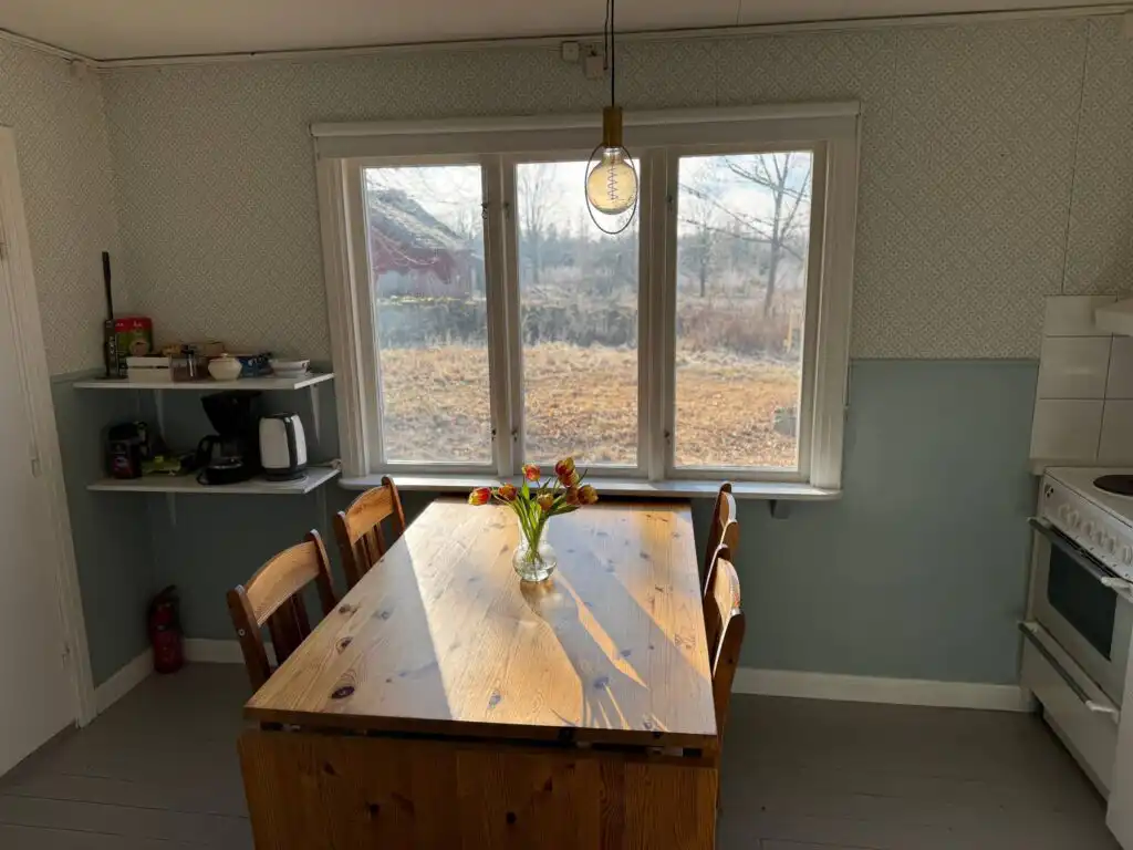 Küche im Ferienhaus Hus Blommenshöns bei Ruda – charmantes Schwedenhaus in Småland