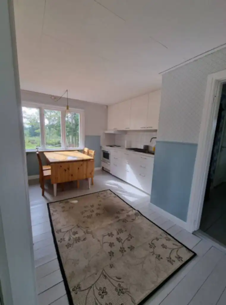 Küche im Ferienhaus Hus Blommenshöns bei Ruda – charmantes Schwedenhaus in Småland