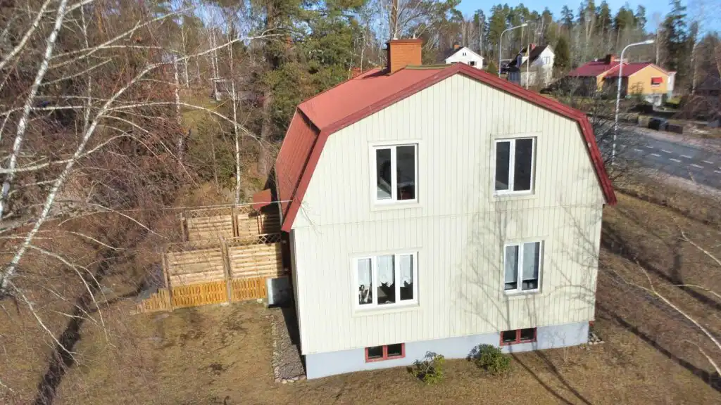 Außenansicht des Ferienhauses beim Michel in Järnforsen – Ferienhaus in Småland