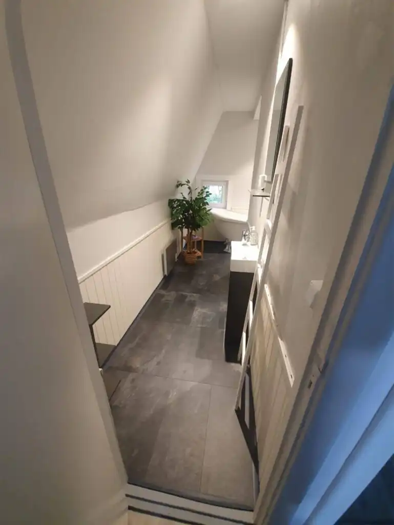 Treppenbereich im Ferienhaus beim Michel in Järnforsen – allergikergeeignetes Ferienhaus in Småland