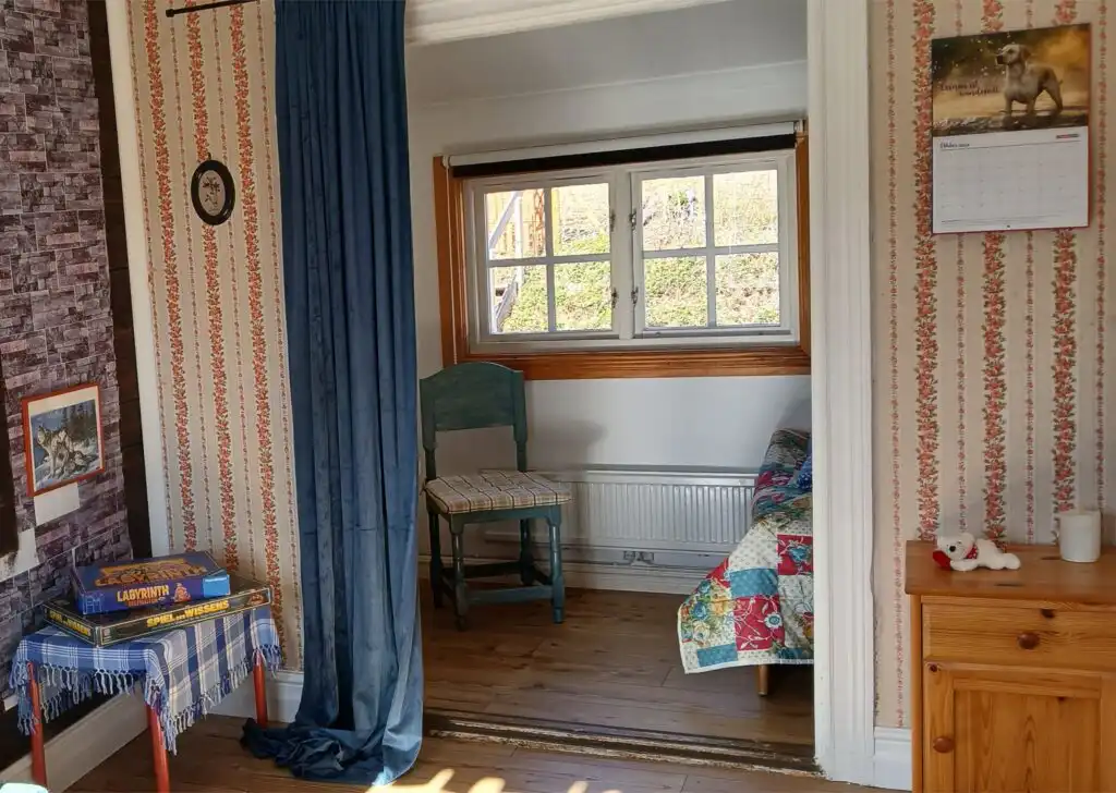 Eingangsbereich im Ferienhaus Hus Hammarstrand – traditionelles Interieur im Schwedenhaus