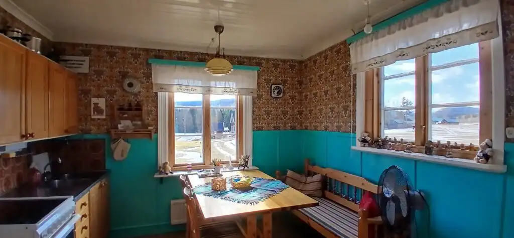 Wohnzimmer im Ferienhaus Hus Hammarstrand – traditionell eingerichteter Wohnraum im Schwedenhaus