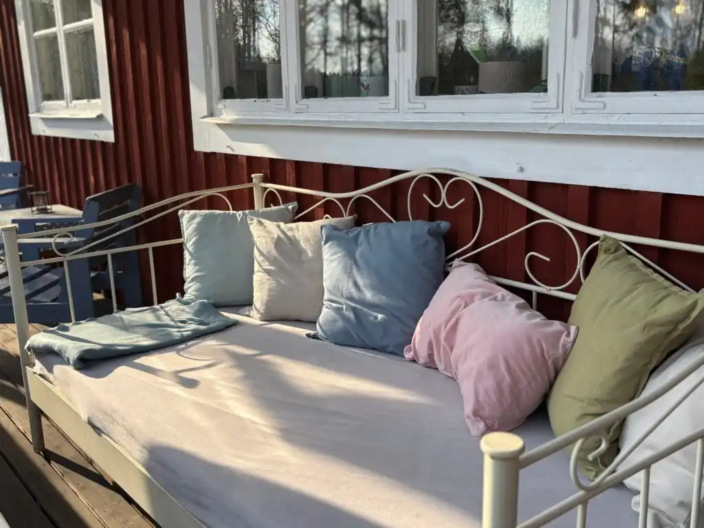 Vogelperspektive des historischen Bahnhofs mit Ferienwohnung Stationskontor