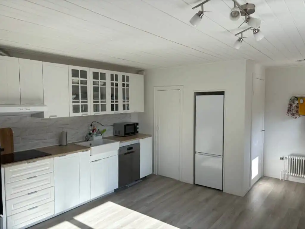 Großzügige Küche im Familienferienhaus Villa Kunterbunt