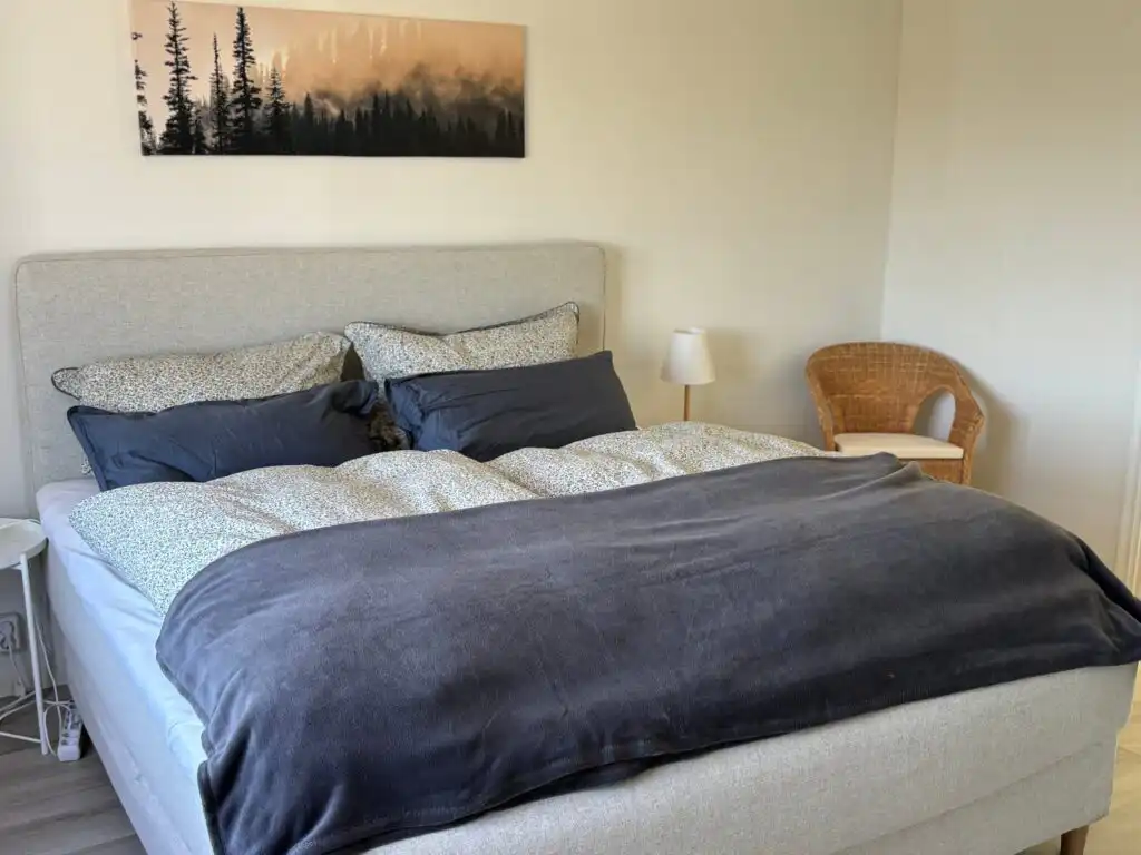 Schlafzimmer im Familjehus Villa Kunterbunt in Alstermo