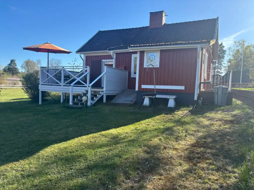 Außenansicht vom Ferienhaus Hus Bockara in Småland nahe Vimmerby