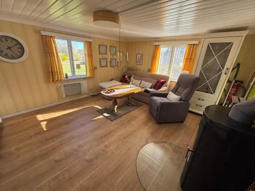Wohnzimmer im Hus Bockara in Småland bei Oskarshamn