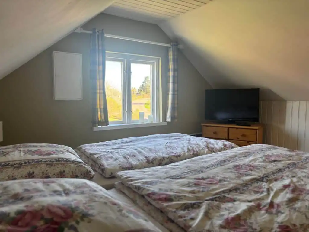 Dachgeschoss-Schlafzimmer im Hus Bockara in Bockara