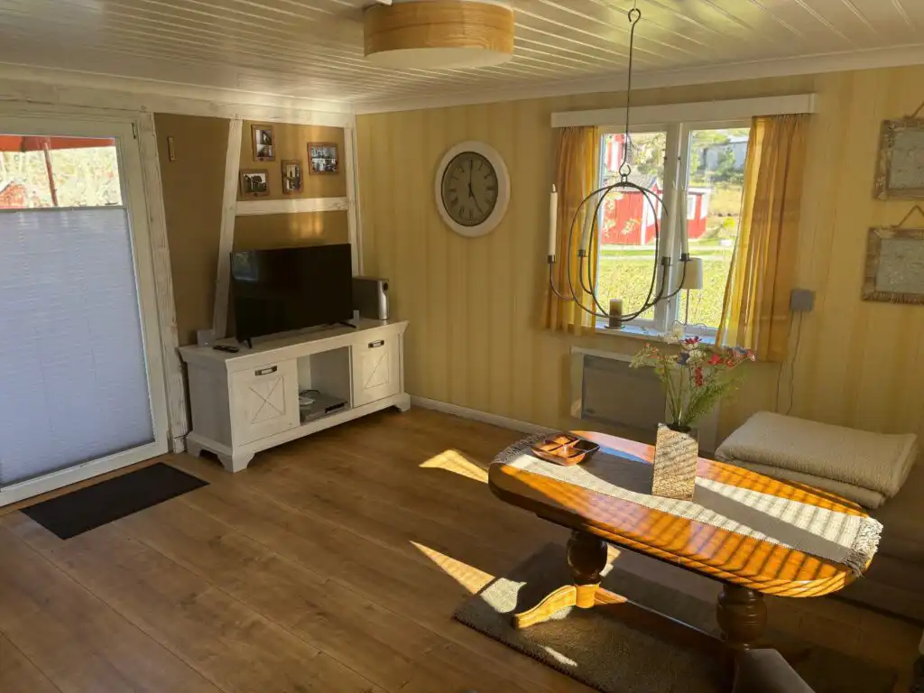 Wohnraum im Ferienhaus Hus Bockara für kleine Familien