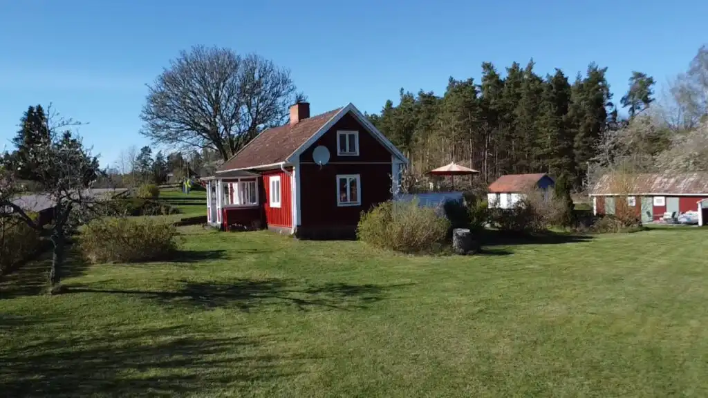 Hauptansicht vom Hus Bockara in Bockara, Småland nahe Oskarshamn