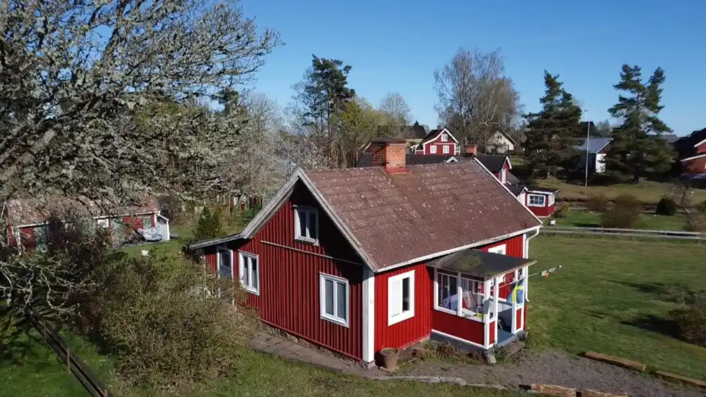 Hauptansicht vom Hus Bockara in Småland nahe Vimmerby