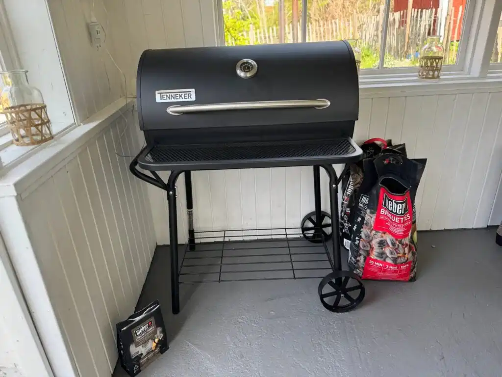 Grillplatz am Ferienhaus Istaby in Istaby bei Sölvesborg, Blekinge