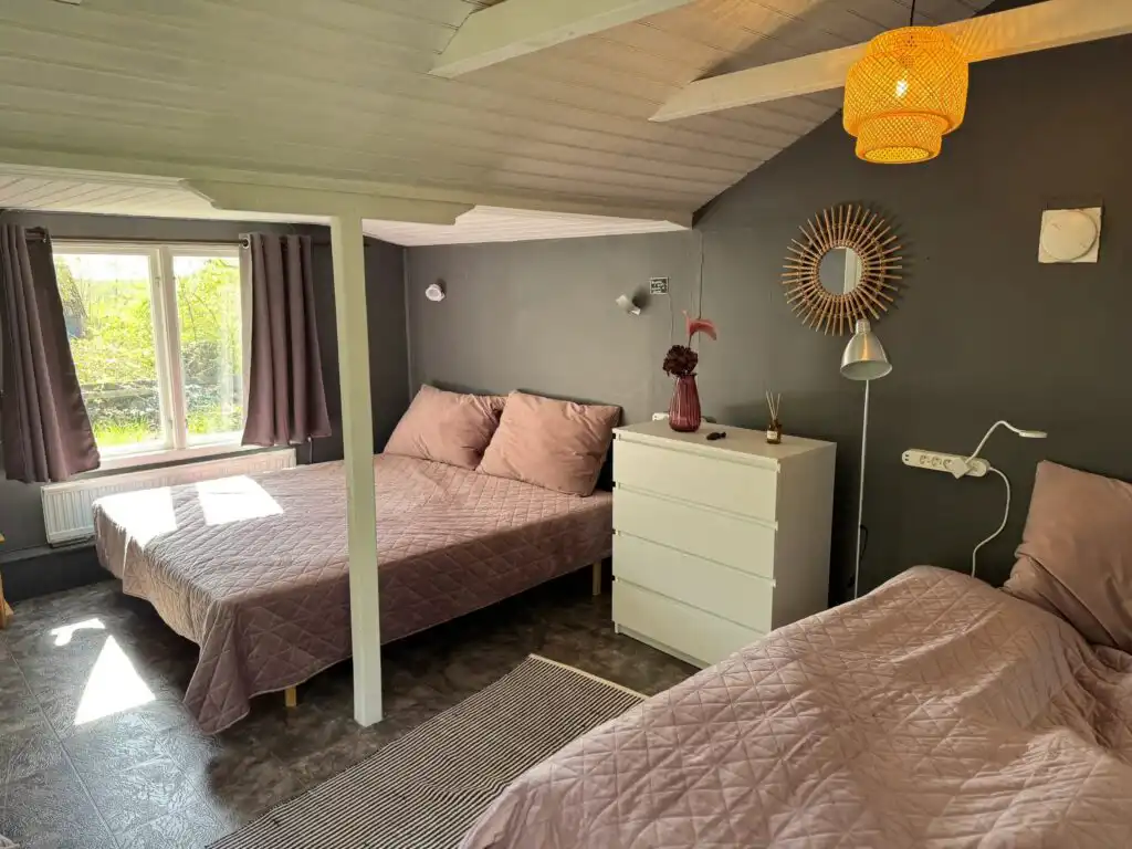 Schlafzimmer im Ferienhaus Istaby in Blekinge für Familien