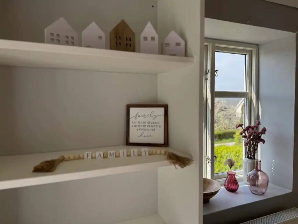 Wohnzimmer mit Sofabereich im Ferienhaus Istaby in Blekinge