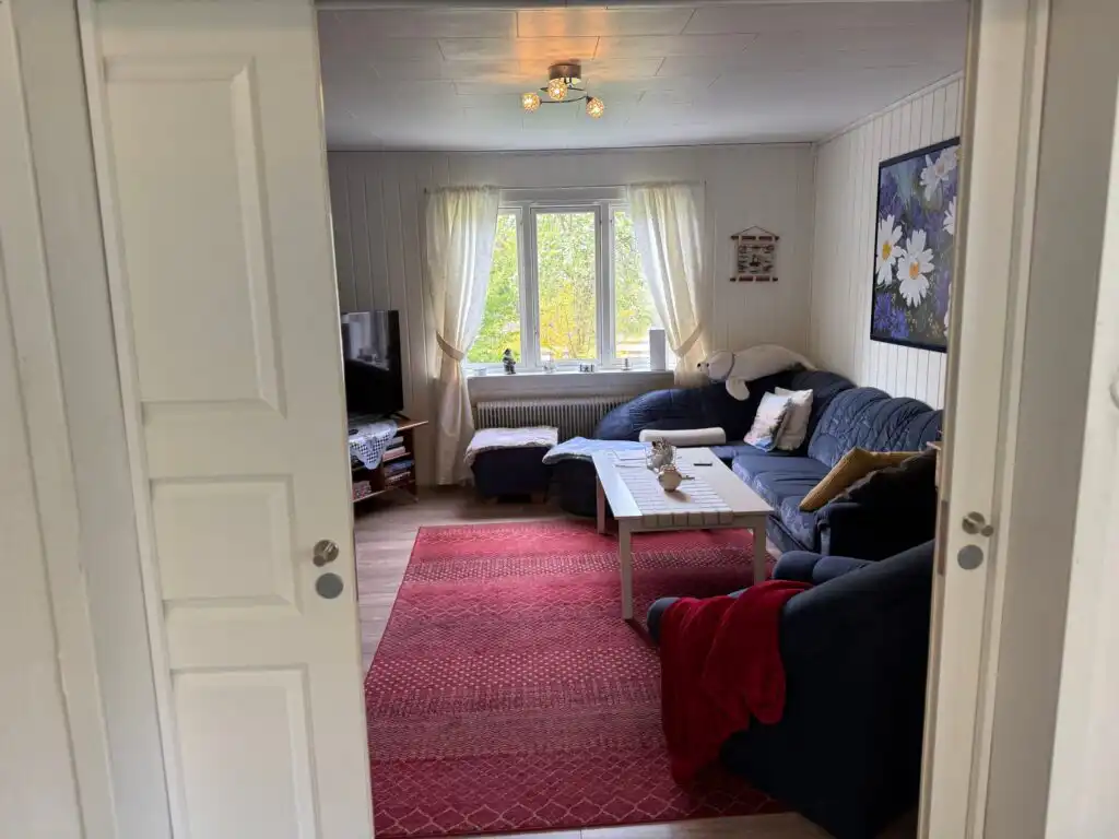 Schlafzimmer im Ferienhaus Bjurabygget in Holmsjö – Natururlaub in Blekinge