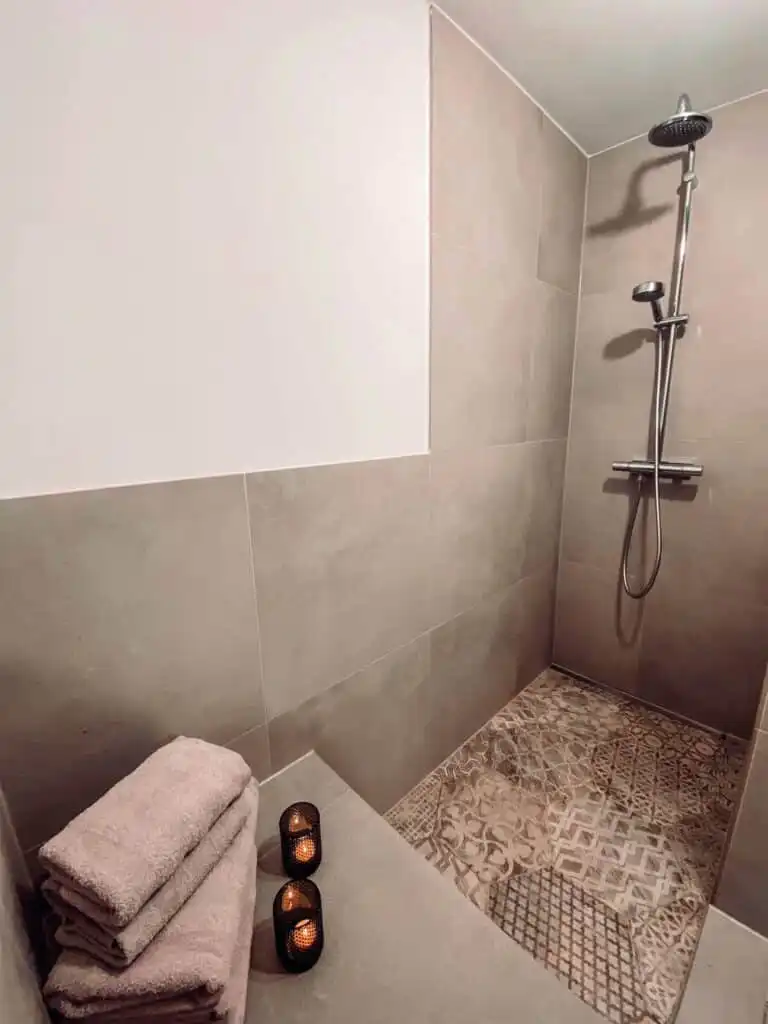 Badezimmer im Ferienhaus Villa Hjortlund in Tyringe Skåne