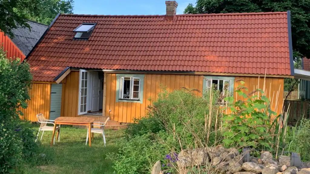 Außenansicht des Chalet Hjortblick in Tyringe