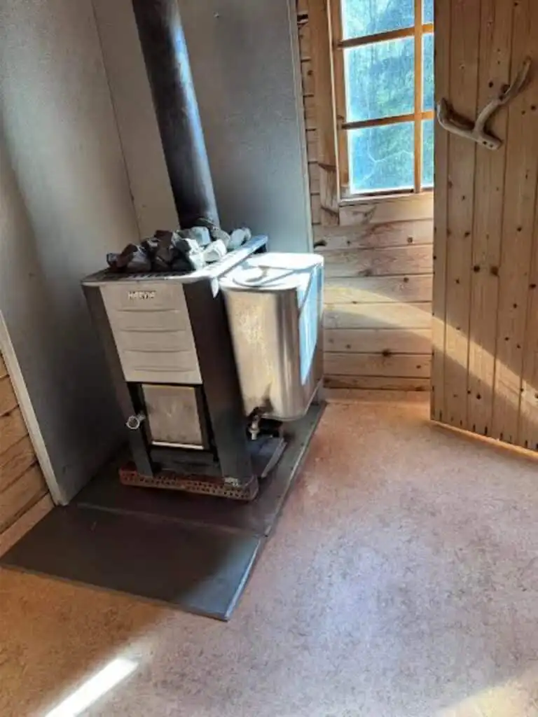Sauna im Ferienhaus Hus Björklund in Hällefors – Ferienhaus mit Sauna nahe See
