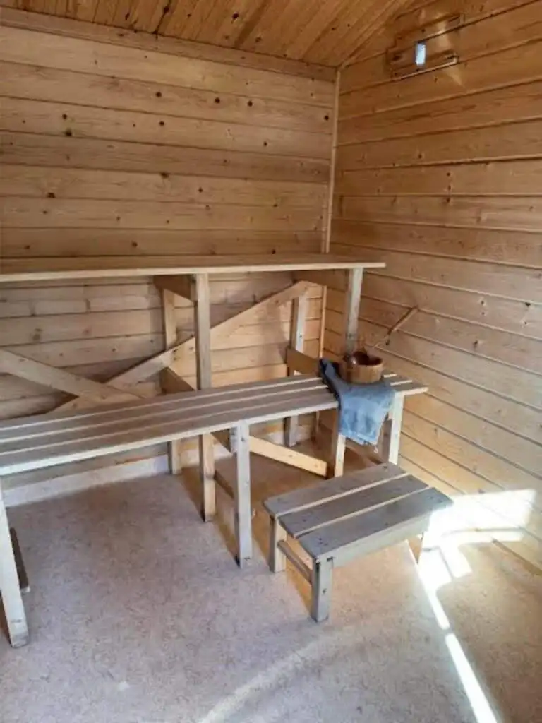 Sauna im Ferienhaus Hus Björklund in Hällefors – Ferienhaus mit Sauna nahe See