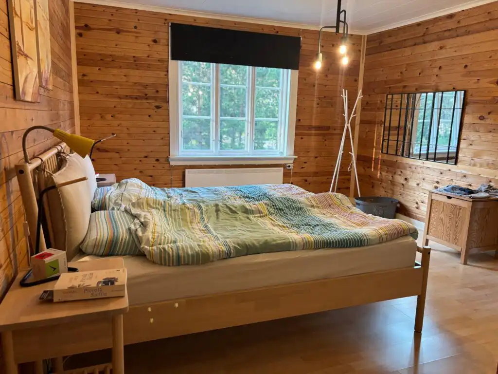 Gemütliches Schlafzimmer im Ferienhaus Hus Siknäs in Dalarna