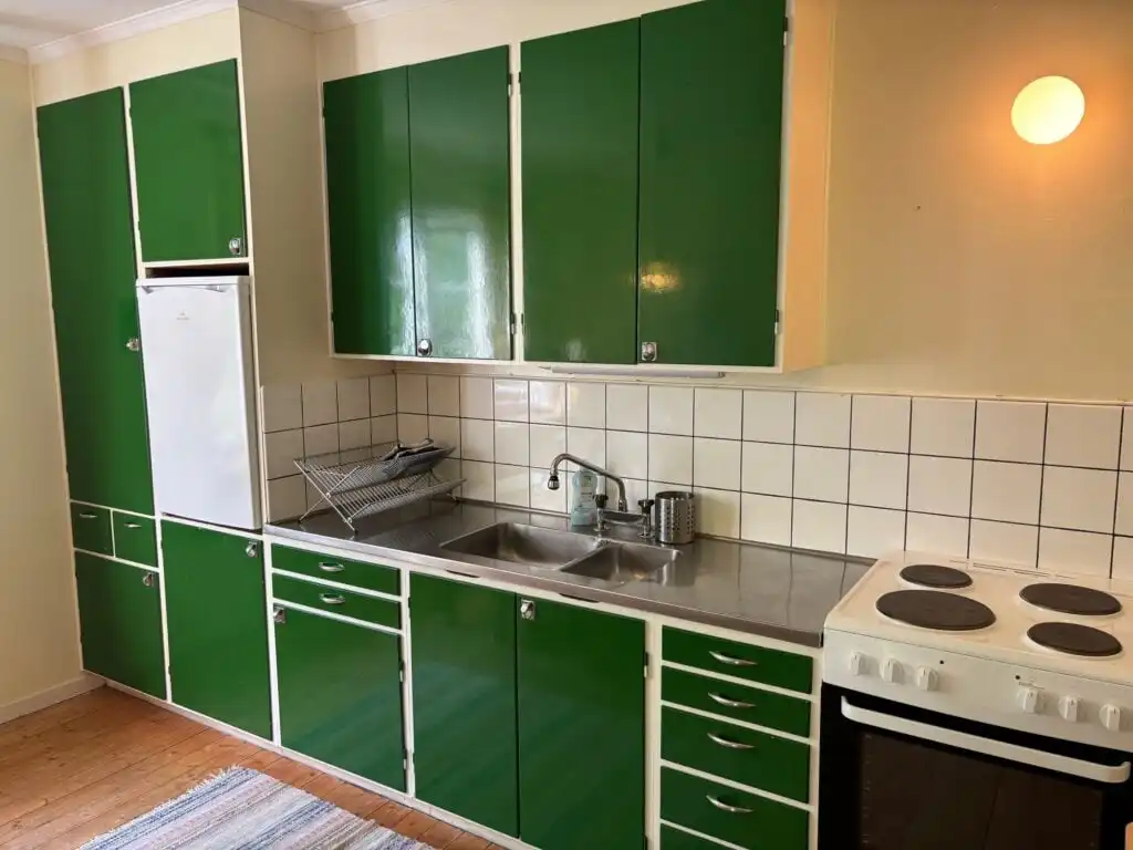 Küche der Ferienwohnung Liljekonvalj in Filipstad – Ferienwohnung in Värmland