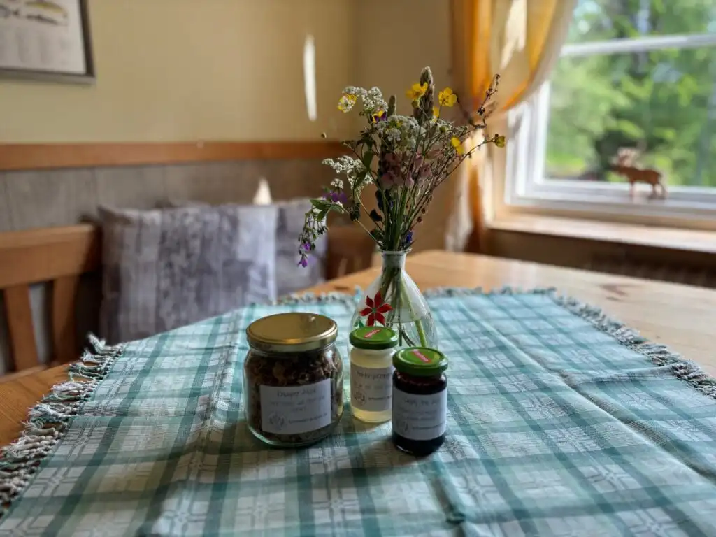 Wohnbereich der Ferienwohnung Liljekonvalj in Filipstad – Natururlaub in Värmland