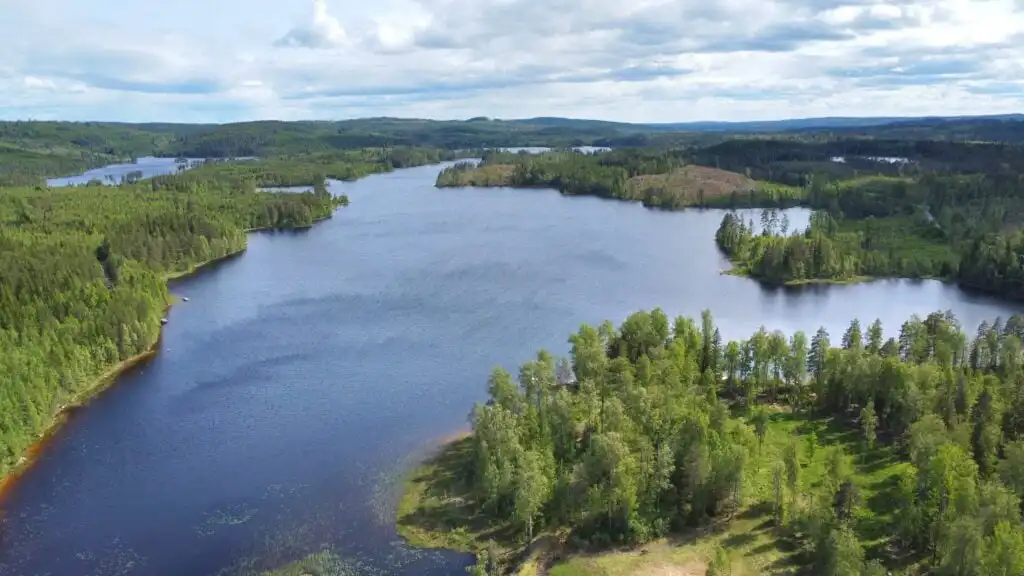 See bei Filipstad in Värmland – Natur nahe der Ferienwohnung Liljekonvalj mit Kajak und SUP