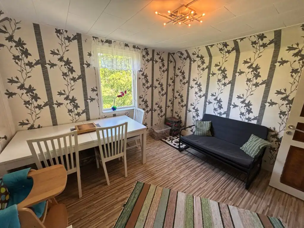 Schlafzimmer im Ferienhaus Villa Bela in Högsby Småland für erholsamen Urlaub