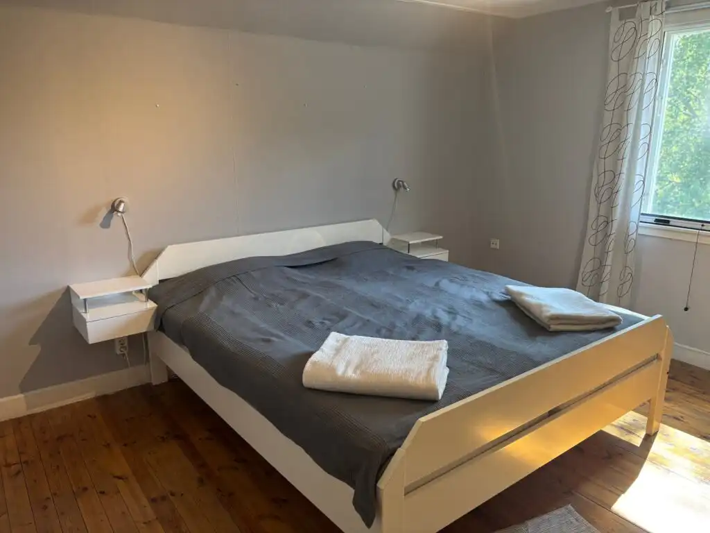 Schlafzimmer der Villa Bela in Högsby