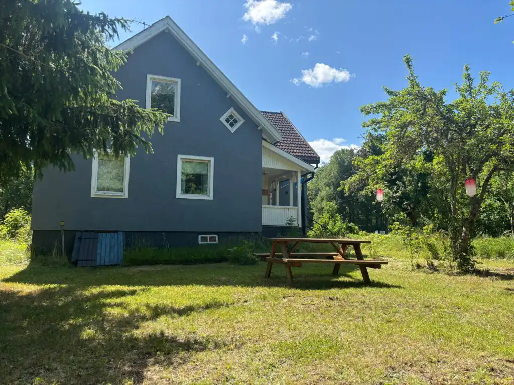 Gartenblick auf Villa Bela Ferienhaus in Högsby Småland
