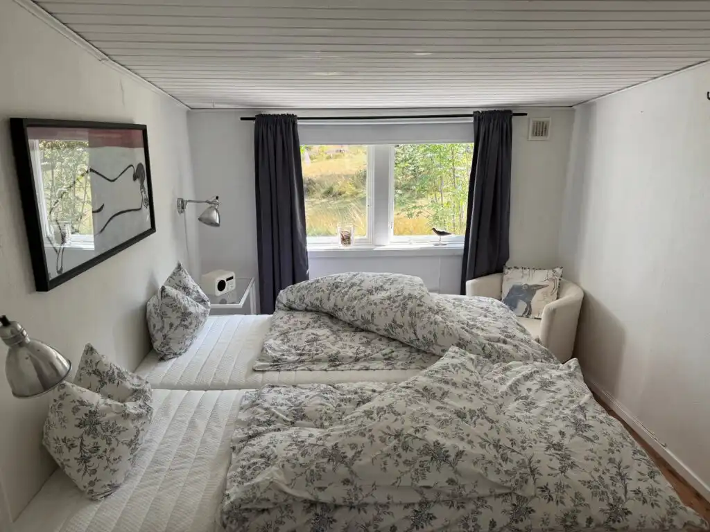 Gemütliches Schlafzimmer im Ferienhaus Lilla Lycka für 2 Personen