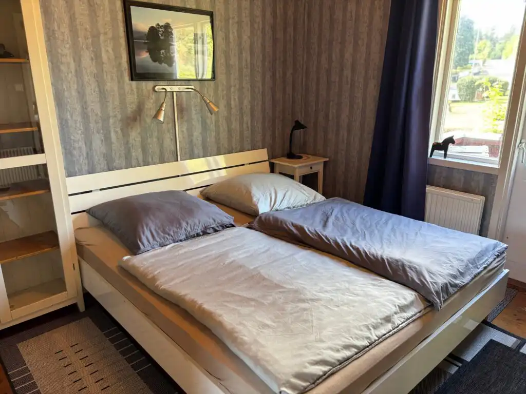 Schlafzimmer im Ferienhaus Hus Björk in Fågelfors – Ferienhaus für 5 Personen in Småland