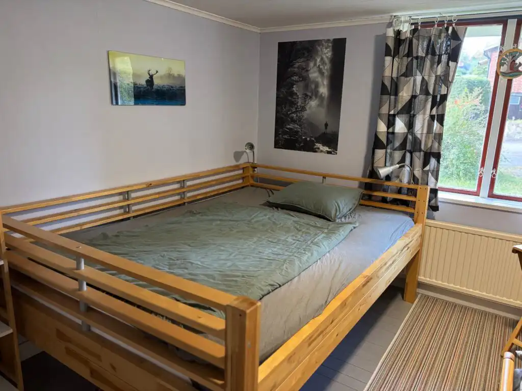 Schlafzimmer im Ferienhaus Hus Björk in Fågelfors – Ferienhaus in Småland für 5 Personen